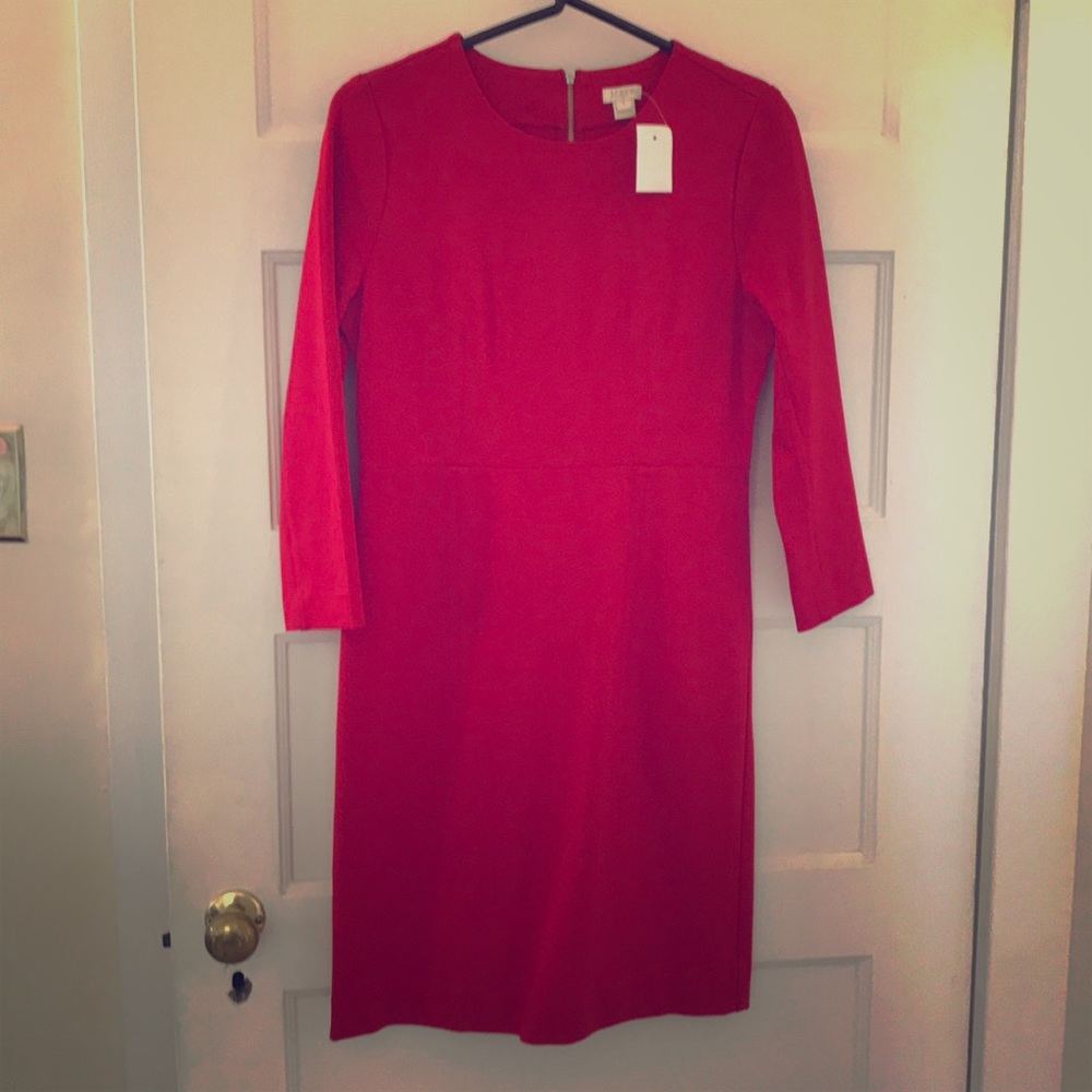 NWT JCrew red career dress size 2
